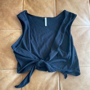 Tie Front LF Cropped Tank